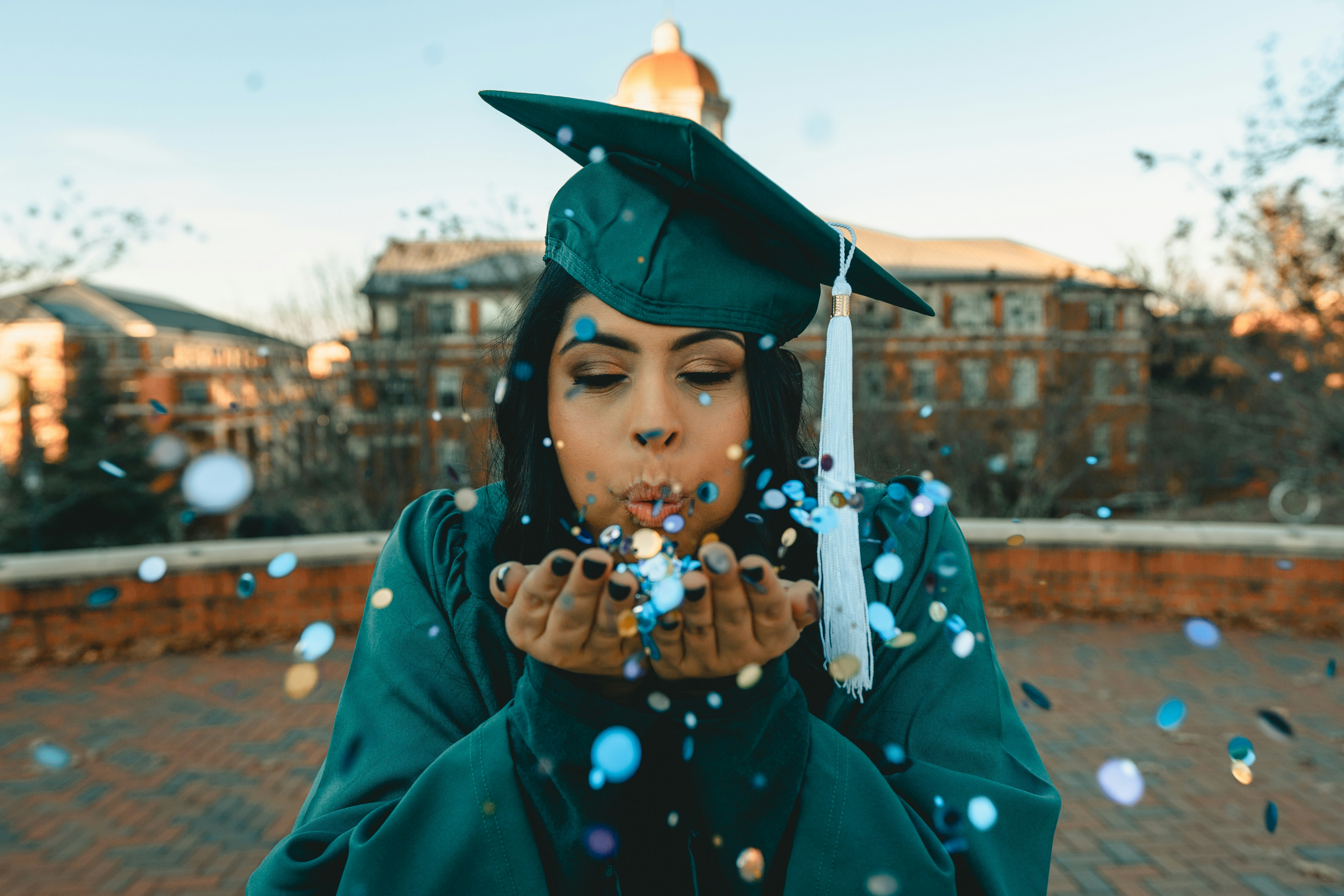 Student graduation celebration